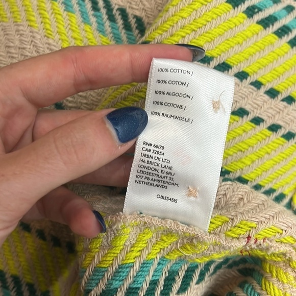 Urban Outfitters Green and Yellow Striped Jacket - Picture 7 of 9